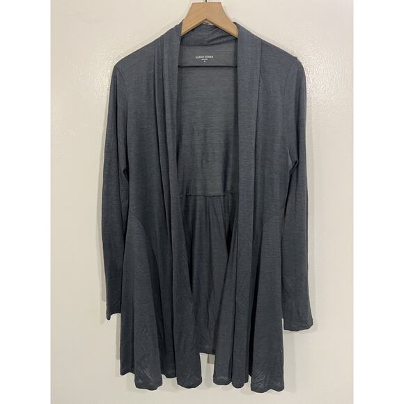 Eileen Fisher Sweaters - Eileen Fisher Silk Cotton Knit Duster Cardigan M Lagom Lagenlook Scandi Minimal